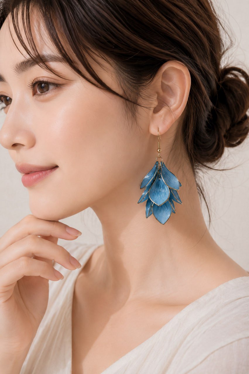 Fancy Tulip Earrings - Image 4